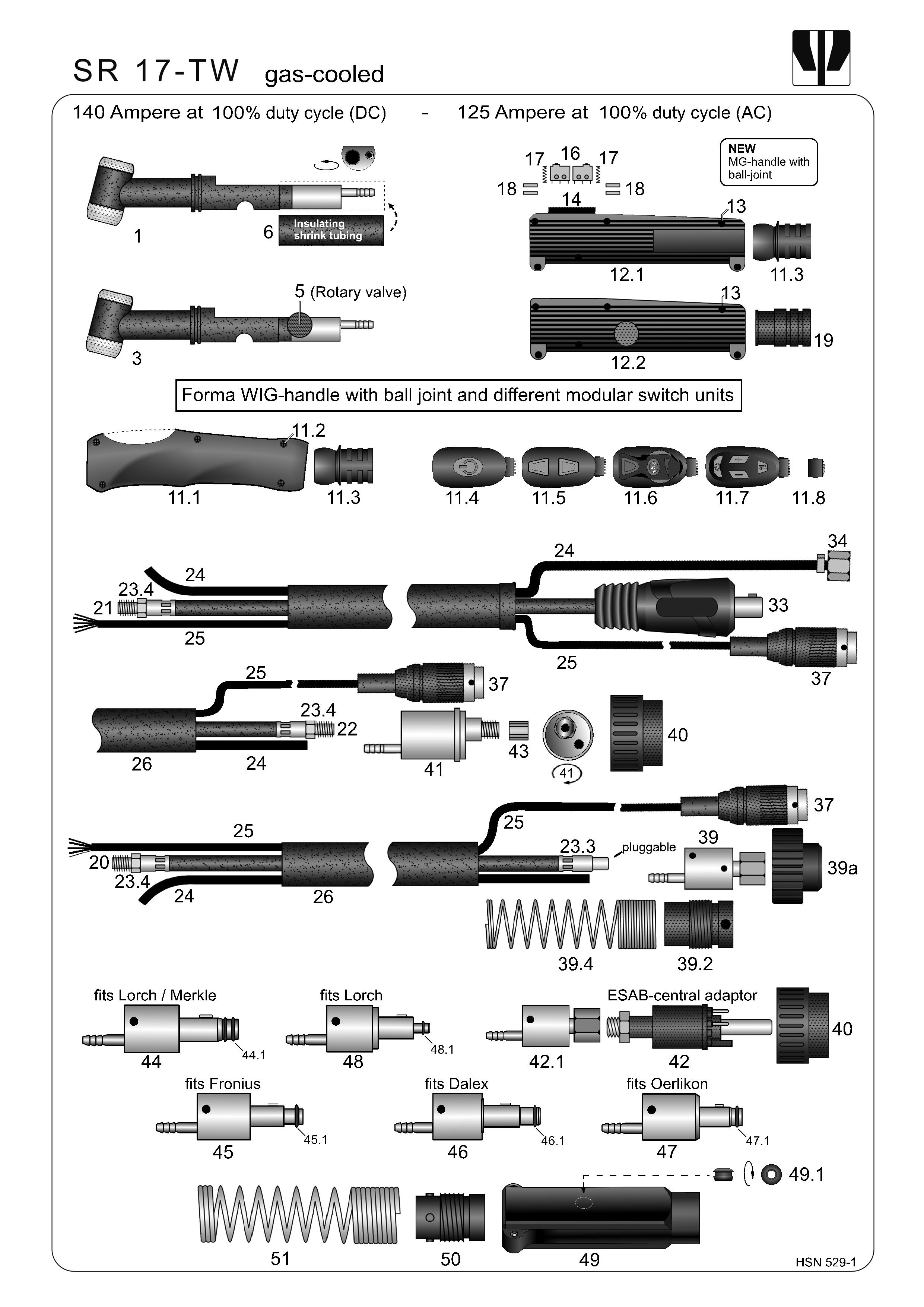 TIG TWseries catalogue pages Holch Schweißbrenner